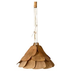 Rara lámpara de araña Uchiwa "Niju-Ichi" de Ingo Maurer, hacia la década de 1970