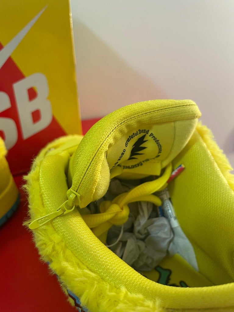 sb dunk low grateful dead bears yellow