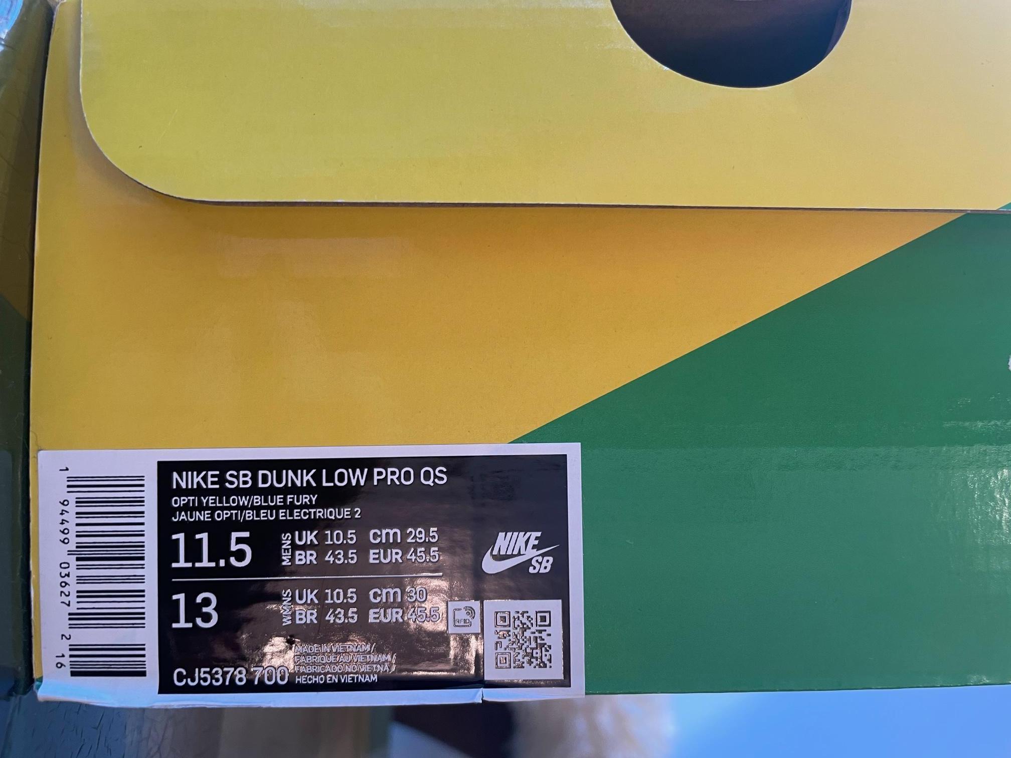 Rare Nike Dunk SB Low Grateful Dead Bears Opti Yellow  en vente 9