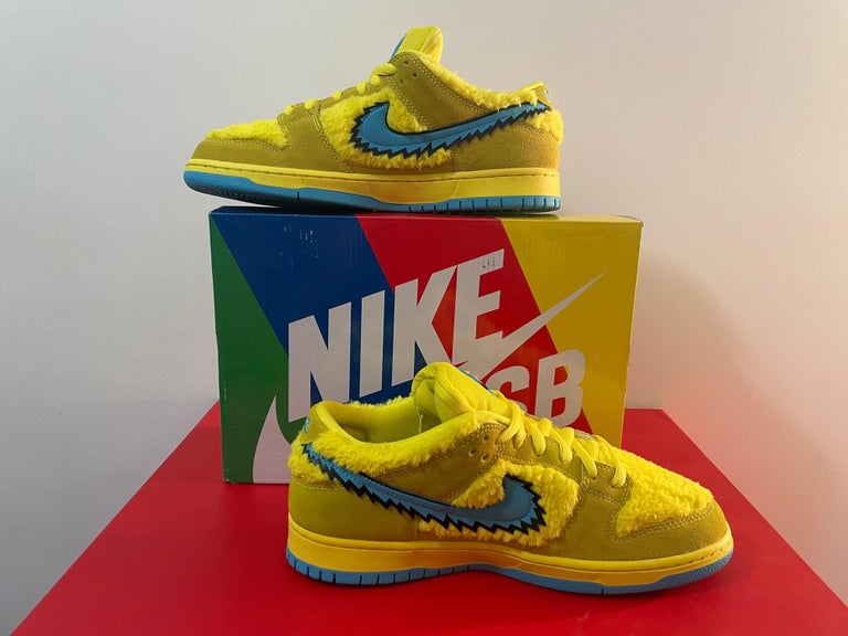 sb dunk low grateful dead bears yellow