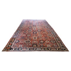 Rare Nineteenth Century Oversized Heriz Carpet
