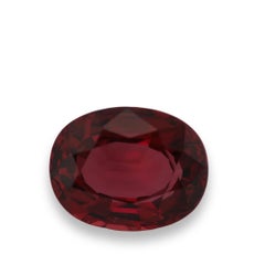 Rare No Heat Natural Mozambique Vivid Red Ruby 0.87ct GW Lab Pigeon Blood Oval