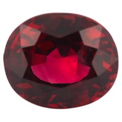 Rare No Heat Natural Mozambique Vivid Red Ruby 0.92ct GW Lab Pigeon Blood Oval