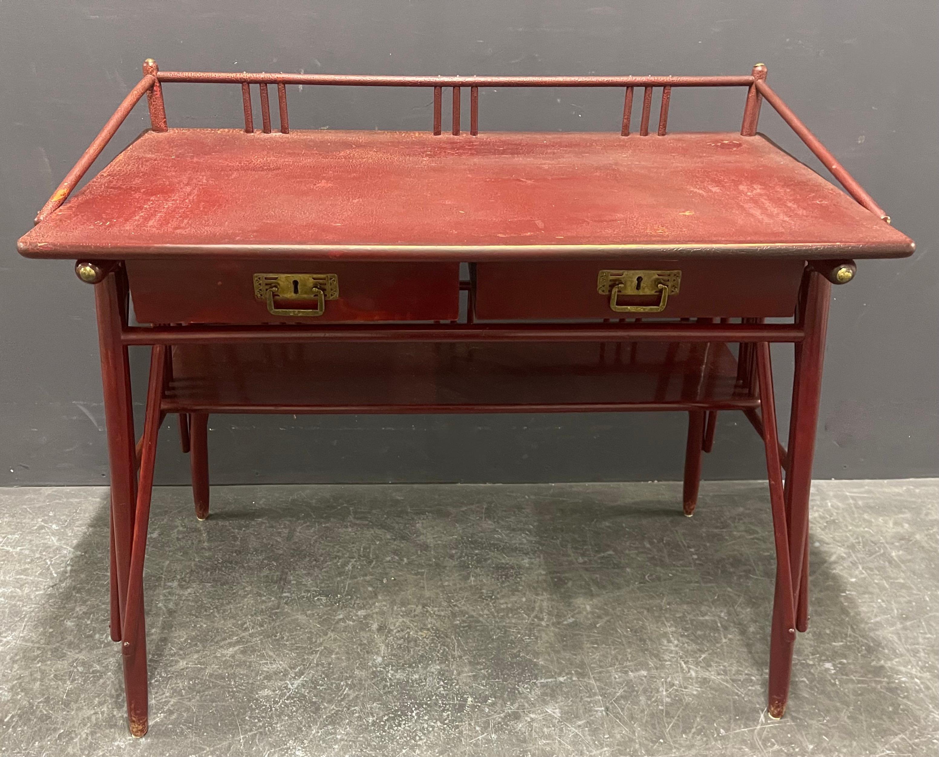 Lacquered Rare No.49 Art Nouveau Desk from Finland For Sale