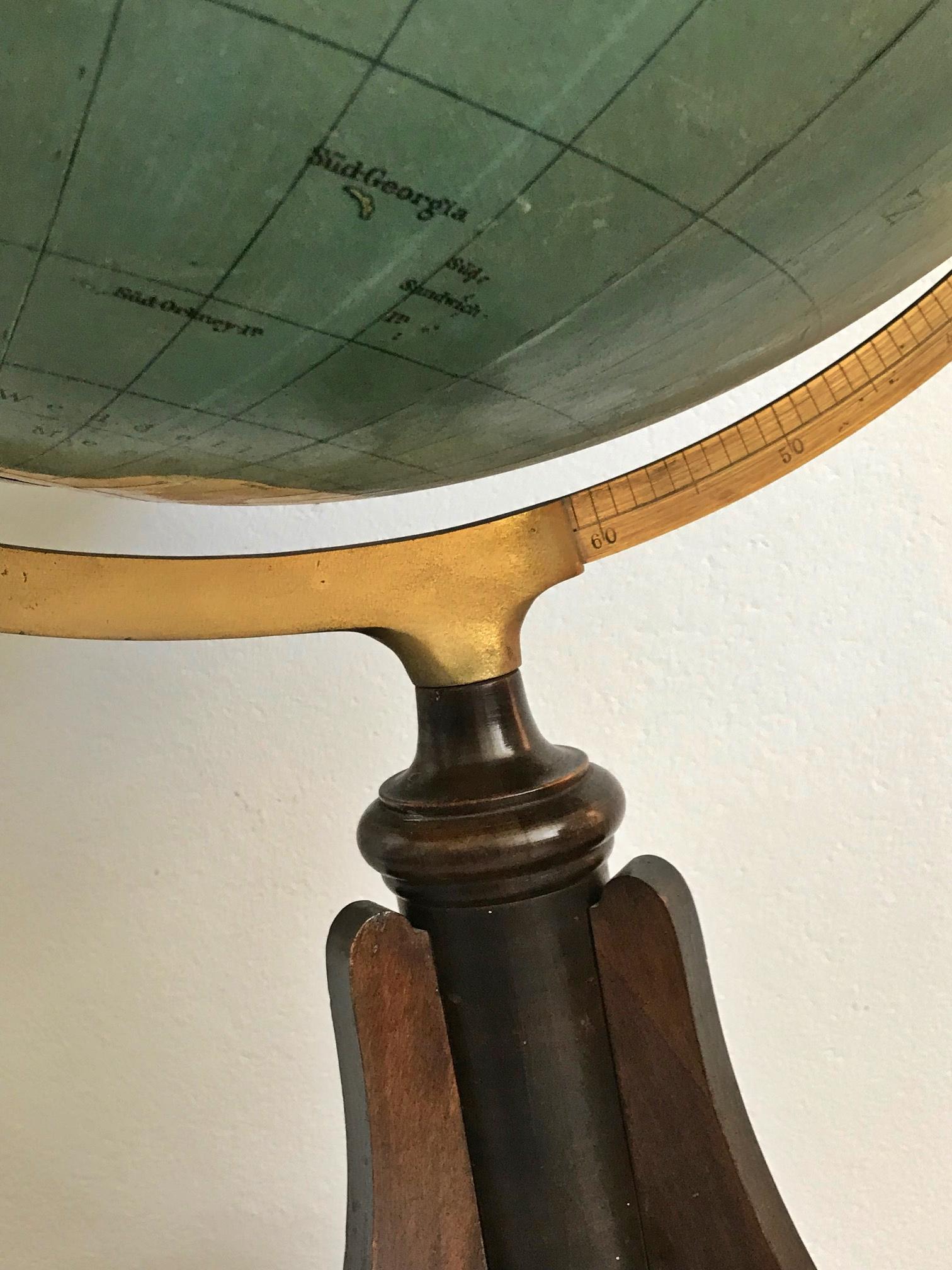 Rare Norddeutscher North German Lloyd Bremen Relief Globe, circa 1924 For Sale 8