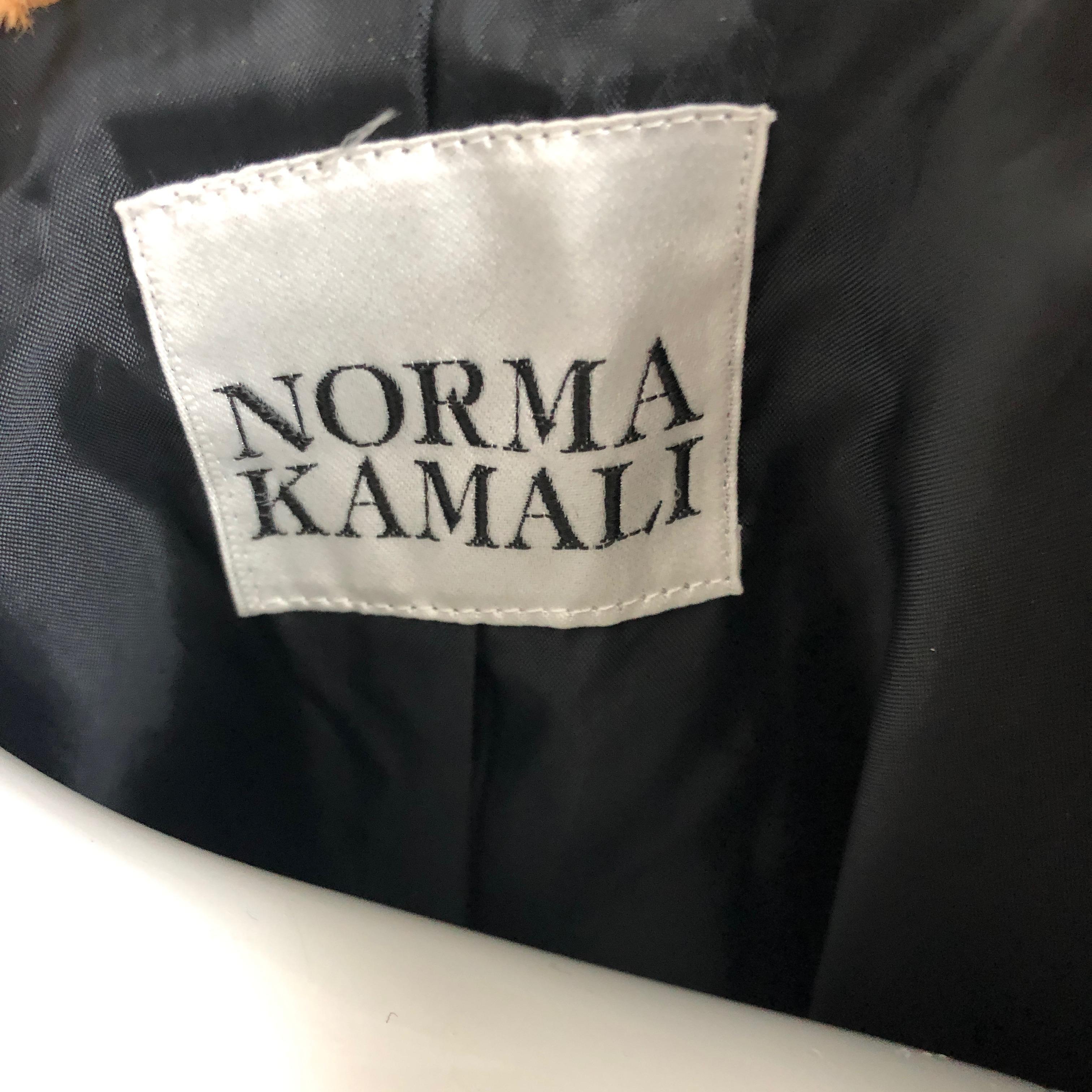 Norma Kamali Jacket Tiger Print Faux Fur with Huge Shawl Collar M Vintage 80s  7
