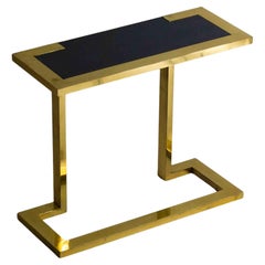 Seltene Nucci Valsecchi-Konsole aus Bronze und blauem Granit, Italien 1970er Jahre