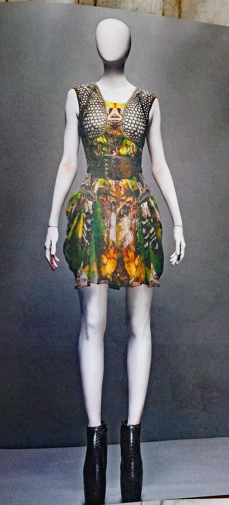  Rare! NWT Alexander McQueen 'Moth' dress, Plato's Atlantis 2010 4