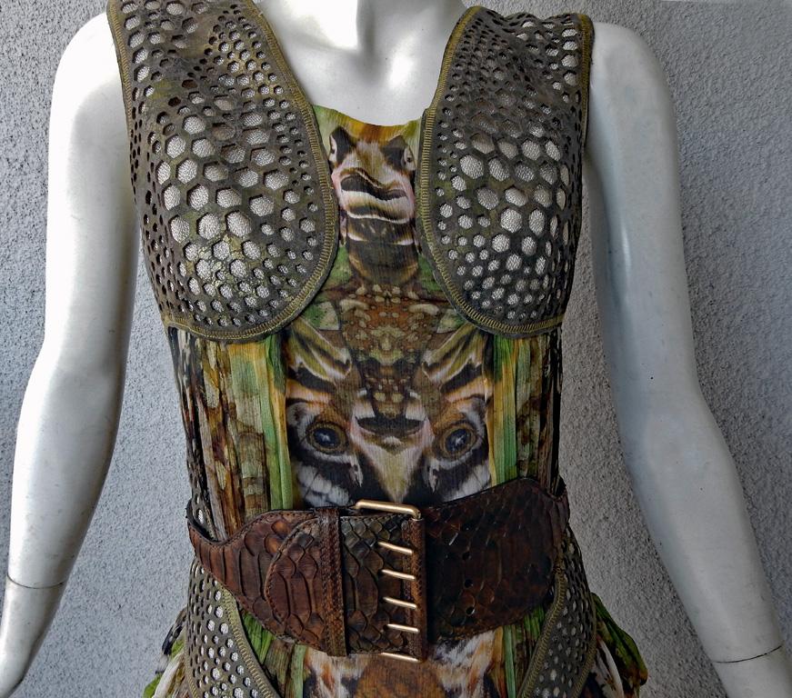 Women's  Rare! NWT Alexander McQueen 'Moth' dress, Plato's Atlantis 2010