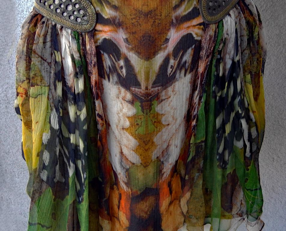  Rare! NWT Alexander McQueen 'Moth' dress, Plato's Atlantis 2010 1
