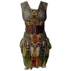  Rare! NWT Alexander McQueen ''Moth'' dress, Plato''s Atlantis 2010