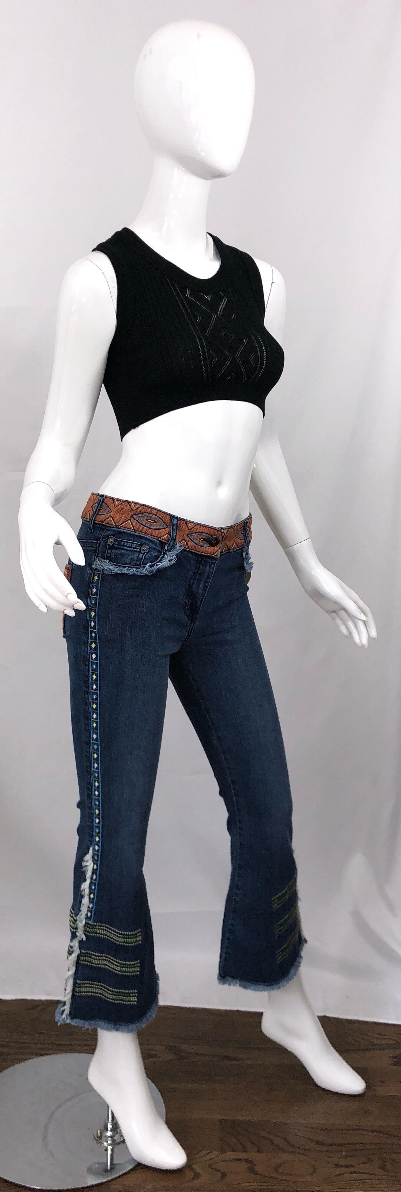 Nicole Miller Artelier - Robe-culotte en jean, taille 26, édition limitée, état neuf avec étiquettes, début des années 2000 en vente 6