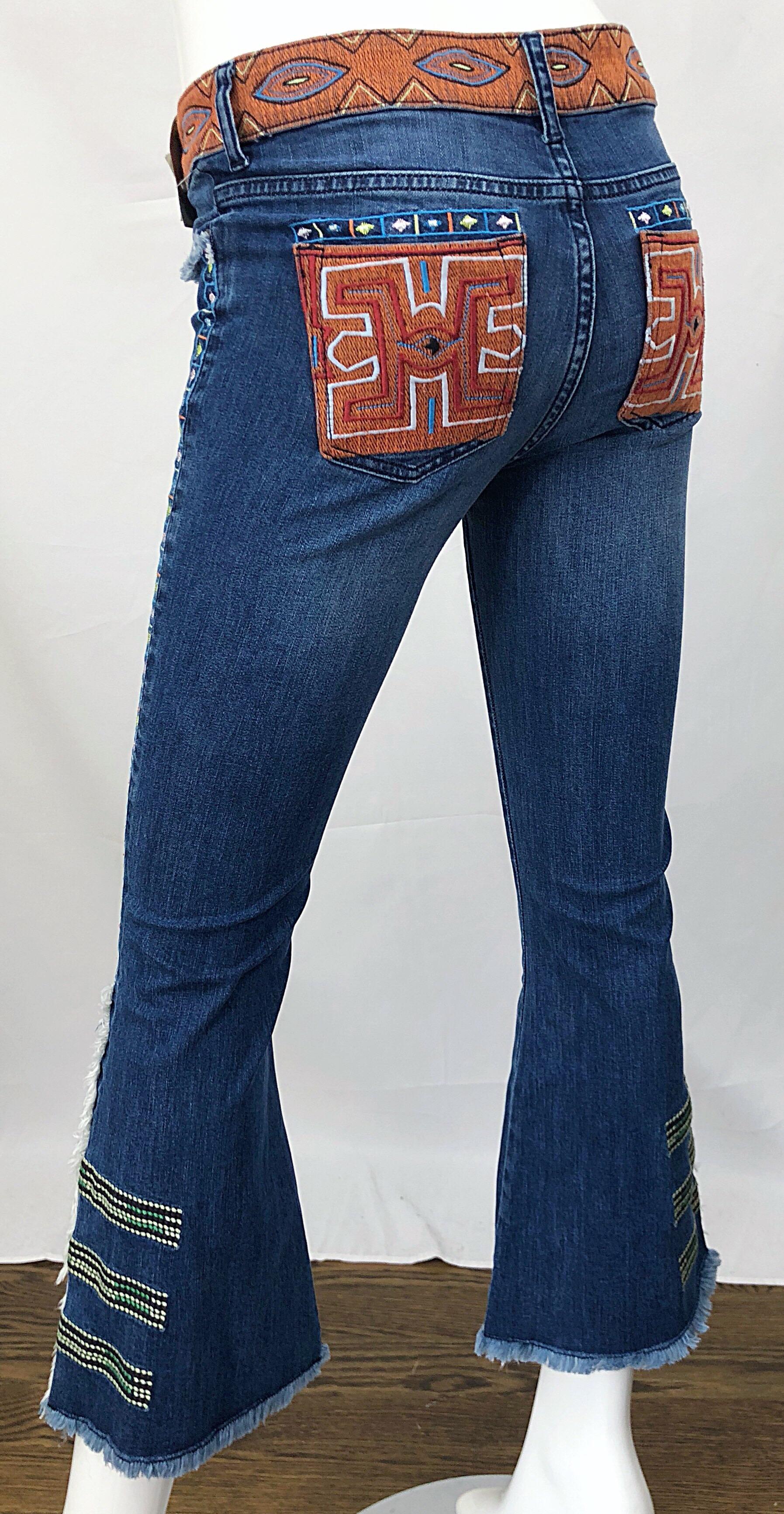 Nicole Miller Artelier - Robe-culotte en jean, taille 26, édition limitée, état neuf avec étiquettes, début des années 2000 en vente 7