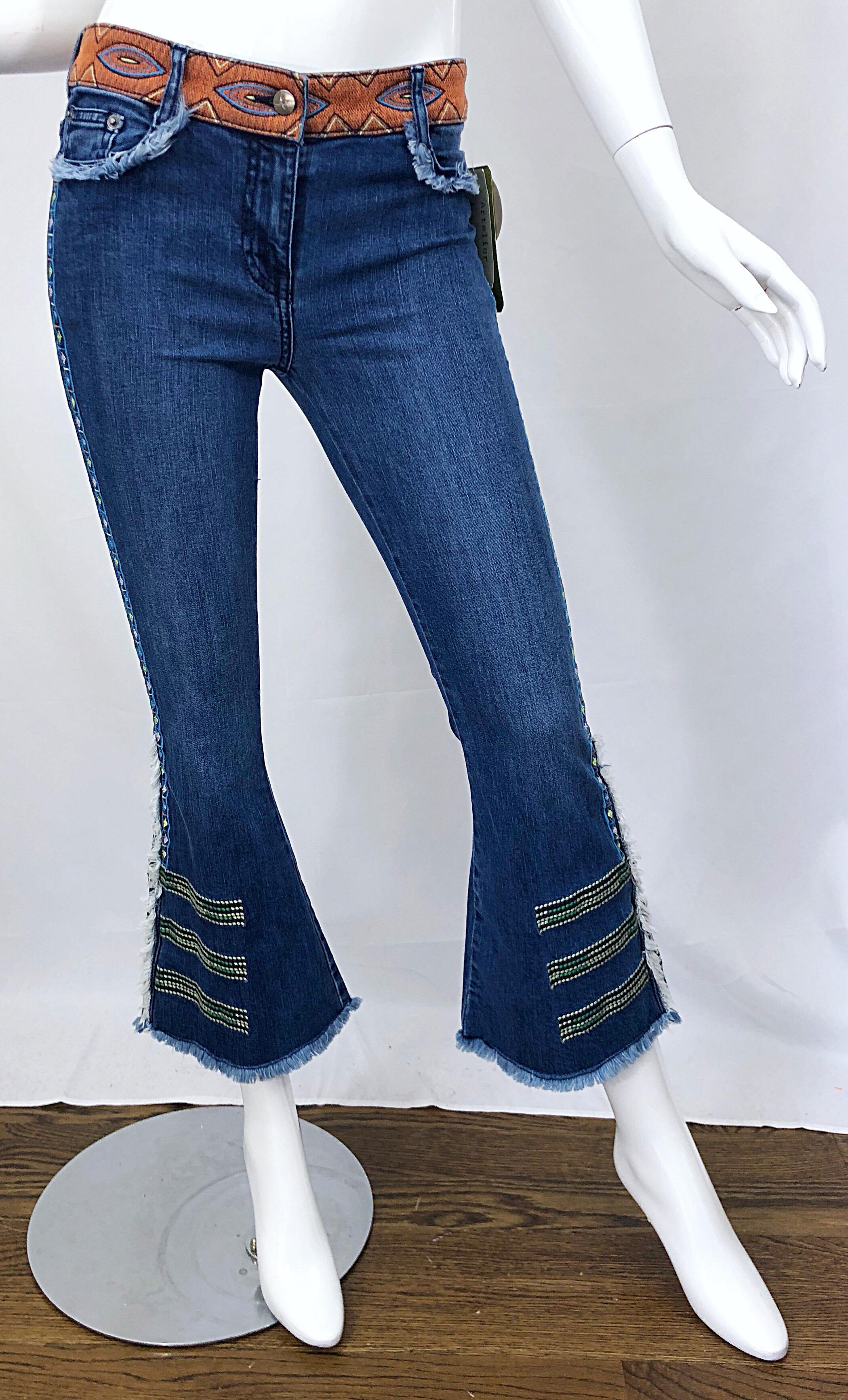 Nicole Miller Artelier - Robe-culotte en jean, taille 26, édition limitée, état neuf avec étiquettes, début des années 2000 en vente 11