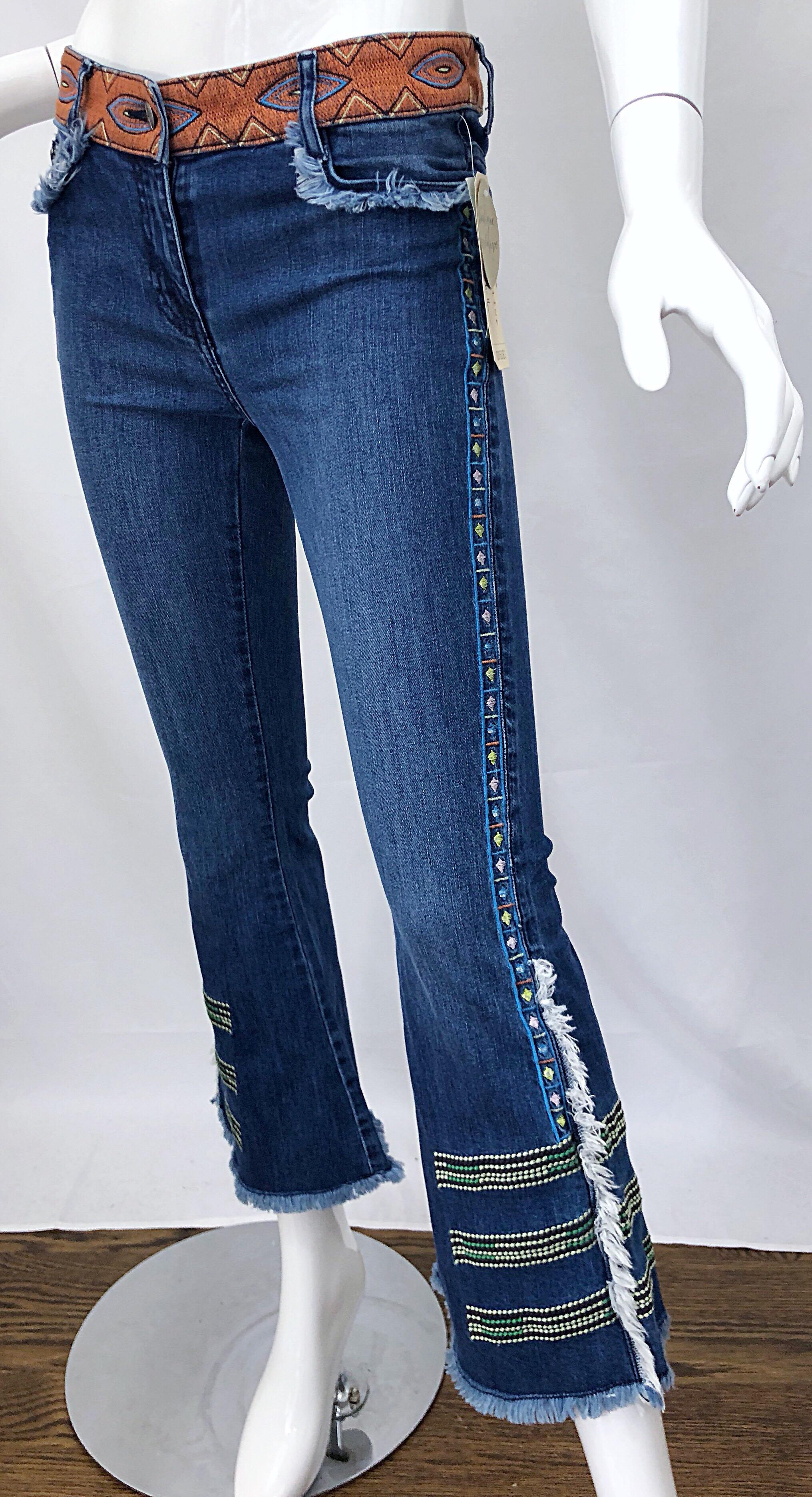 Nicole Miller Artelier - Robe-culotte en jean, taille 26, édition limitée, état neuf avec étiquettes, début des années 2000 Neuf - En vente à San Diego, CA