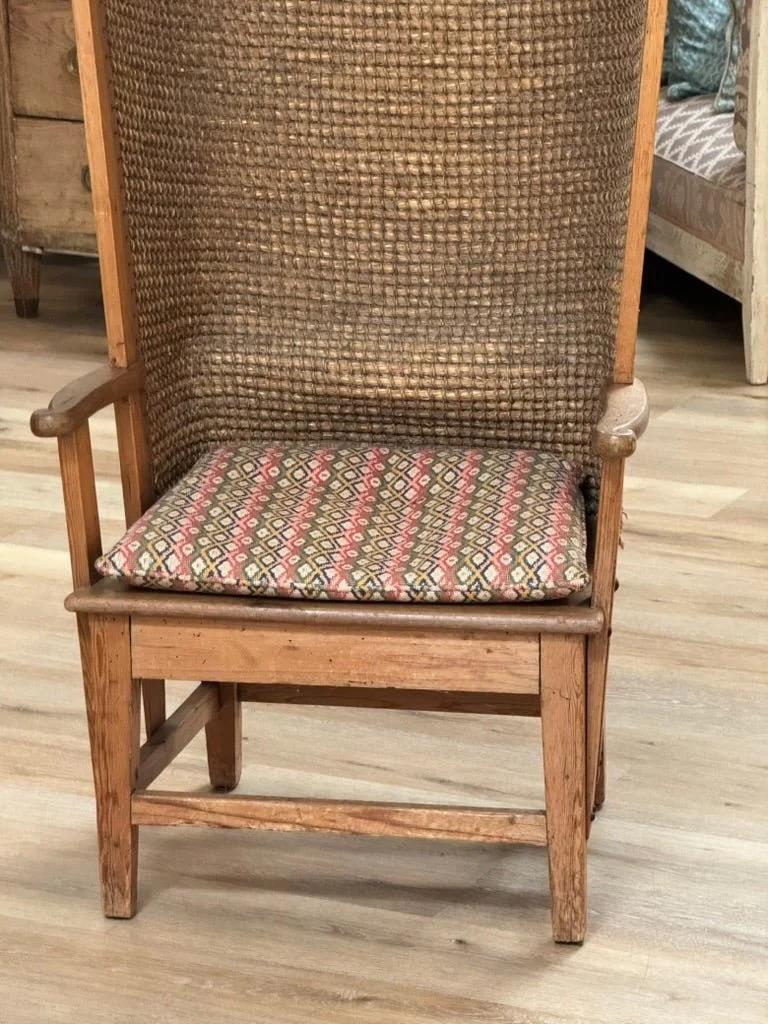 Rare Oak and Rush Orkney Chair, Scotland, 18th century For Sale 2