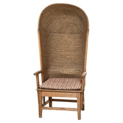 Rare Oak and Rush Orkney Chair, Scotland, 18th century
