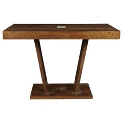 Rare Oak Console Table from France, circa 1920