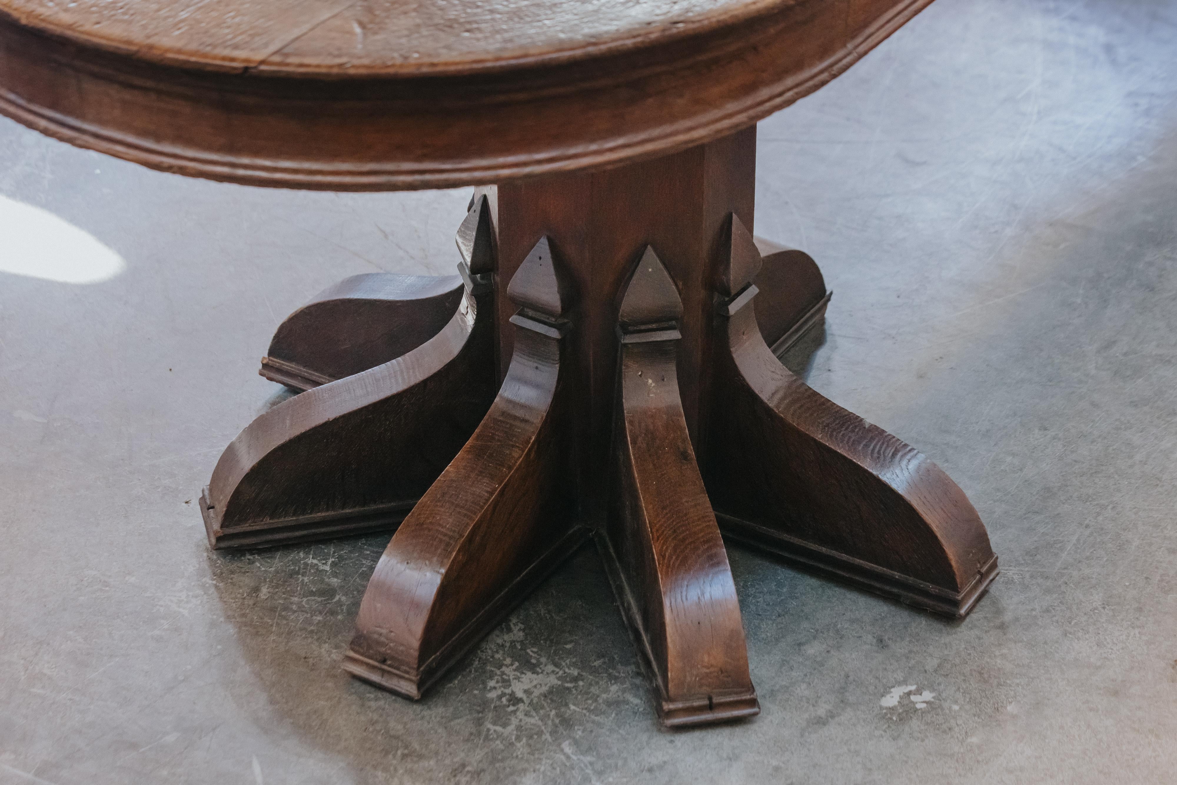 Rare console d'atelier en chêne de France, vers 1920 Bon état - En vente à Nashville, TN