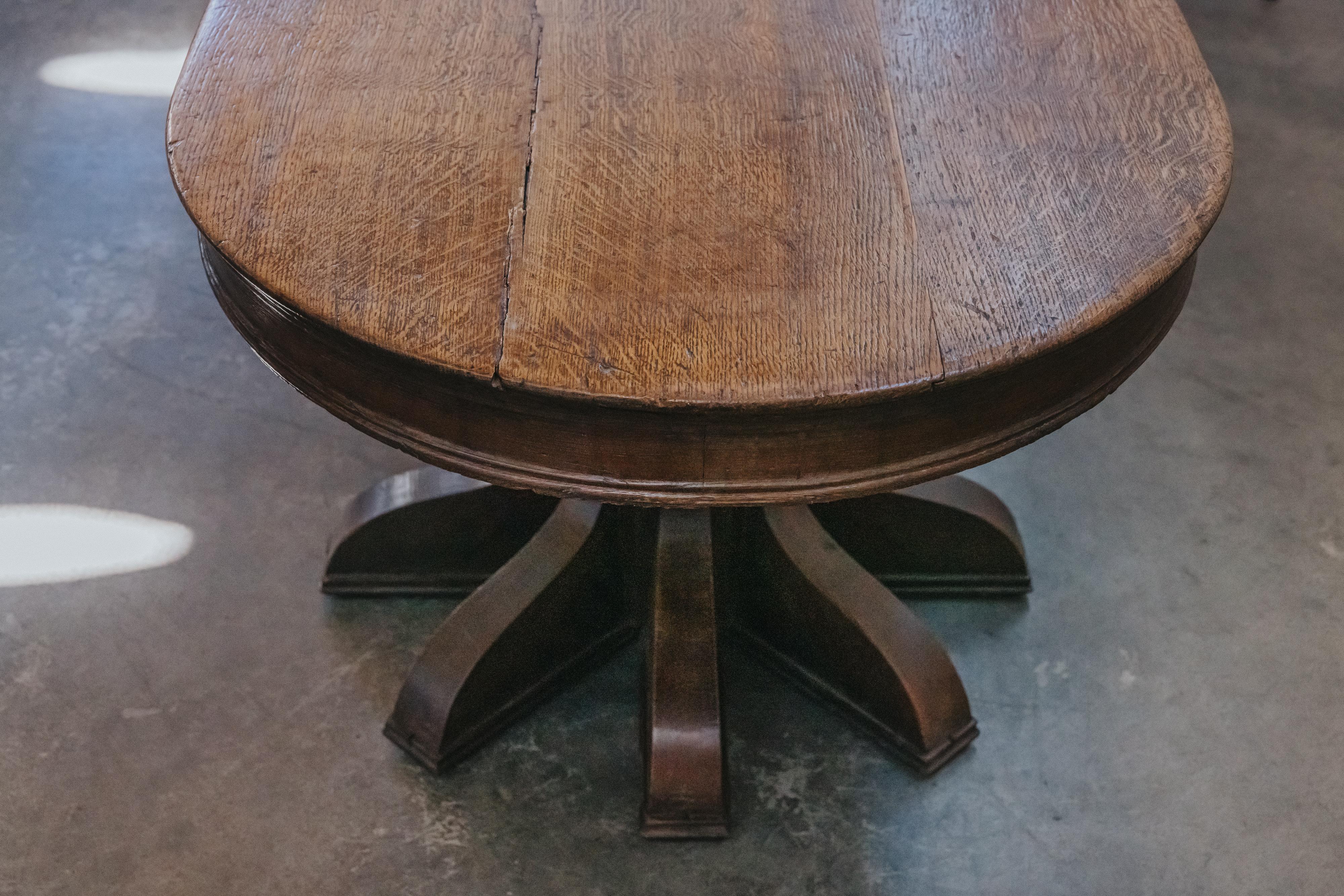 Rare console d'atelier en chêne de France, vers 1920 en vente 3