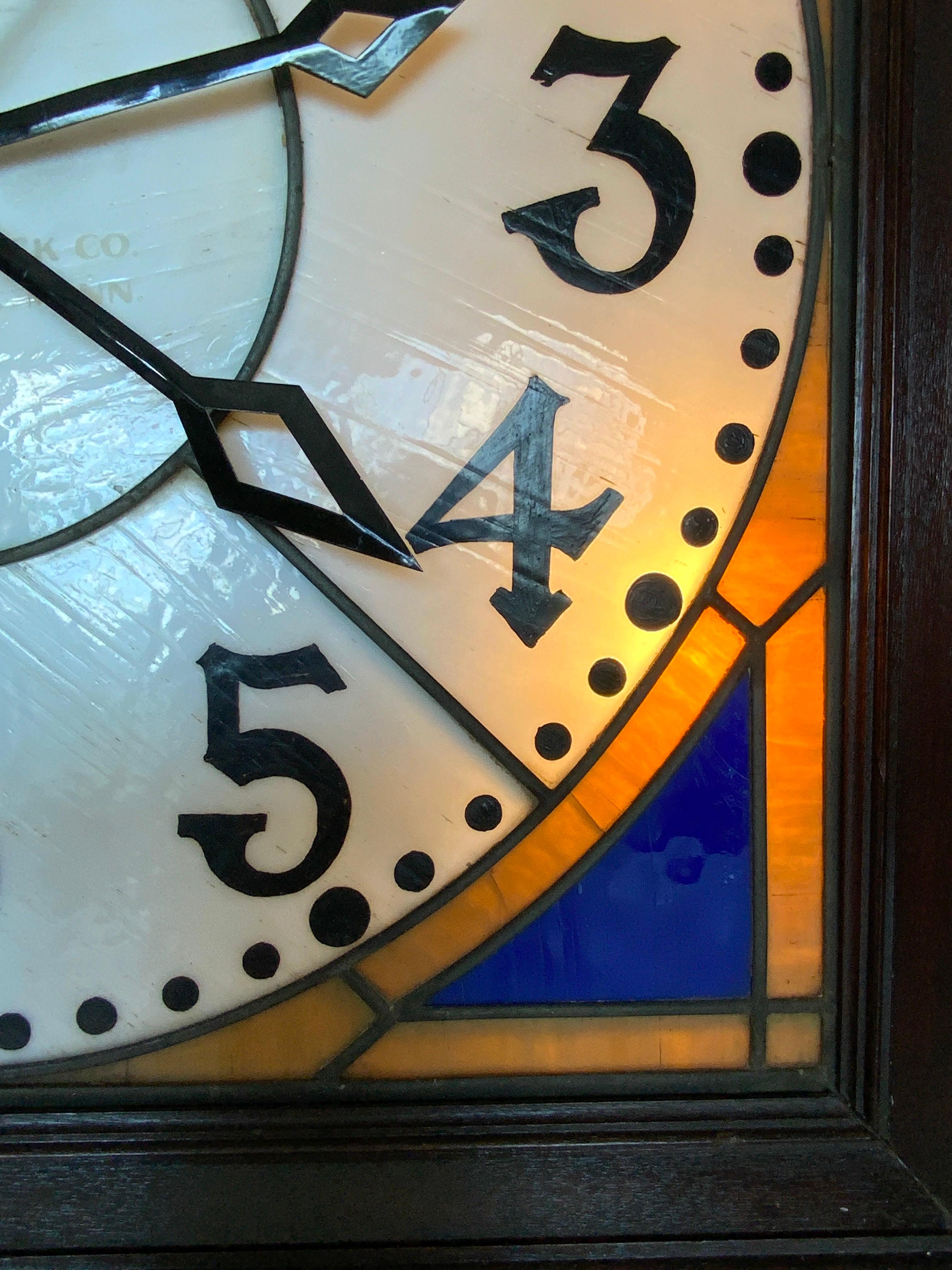 Rare O.B. McClintock Wall Bank Clock, c. 1920 For Sale 8