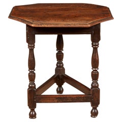 Rare Octagonal Cricket Table