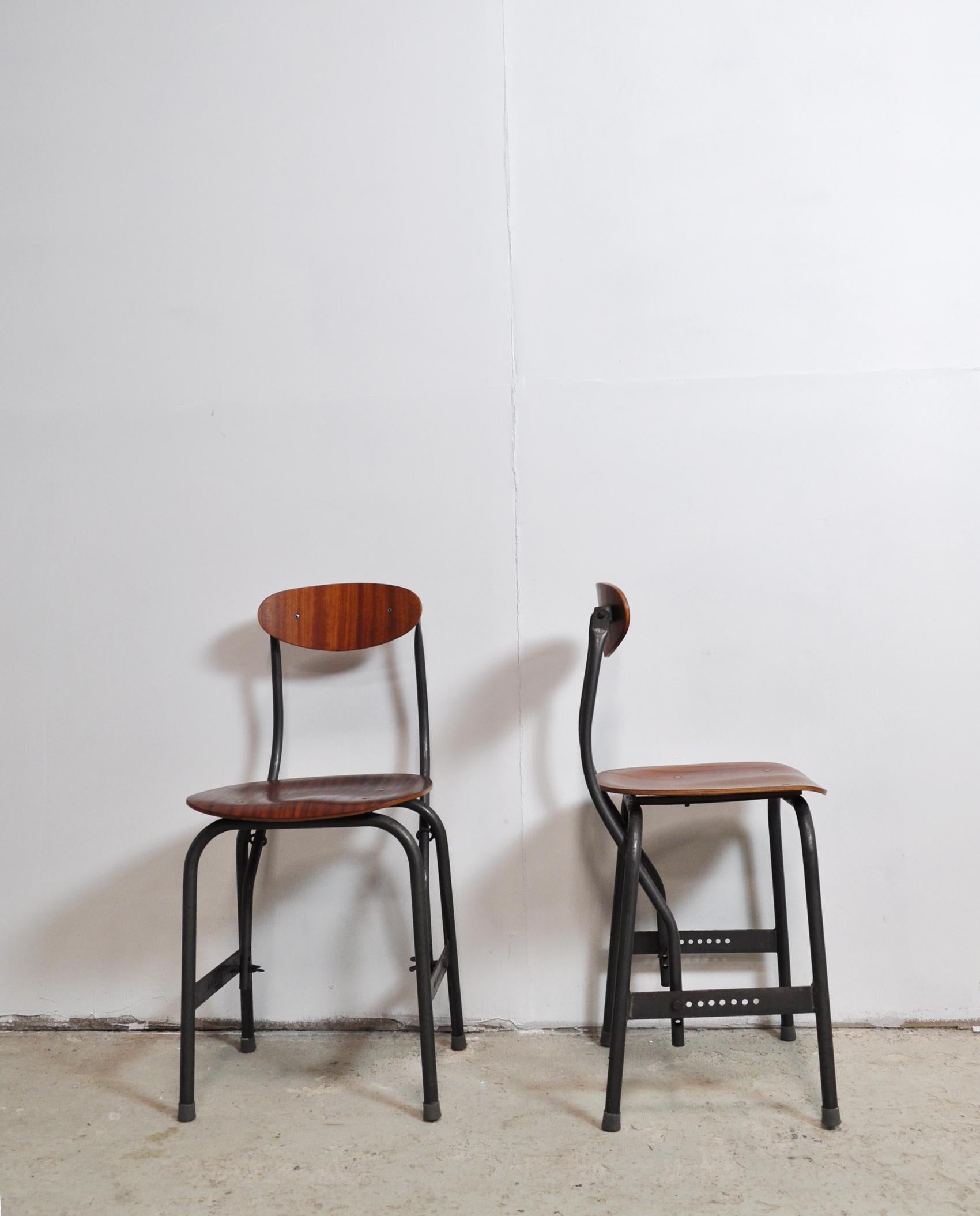 Rare Office Chairs by Fritz Hansen, Denmark 1935, Set of 2 In Fair Condition In Vordingborg, DK