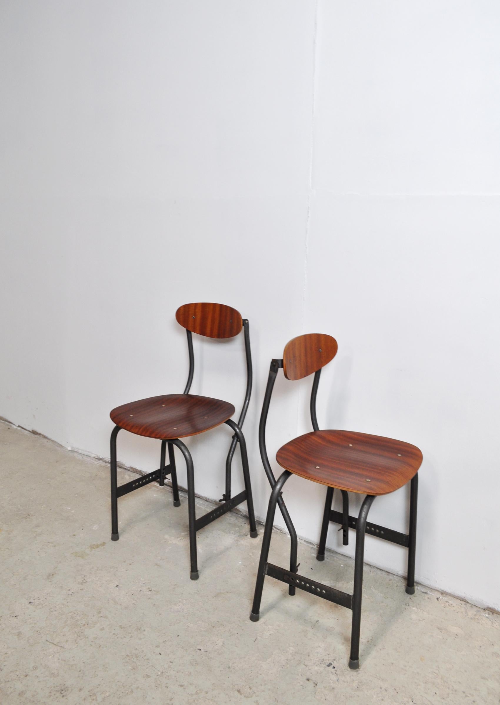 20th Century Rare Office Chairs by Fritz Hansen, Denmark 1935, Set of 2