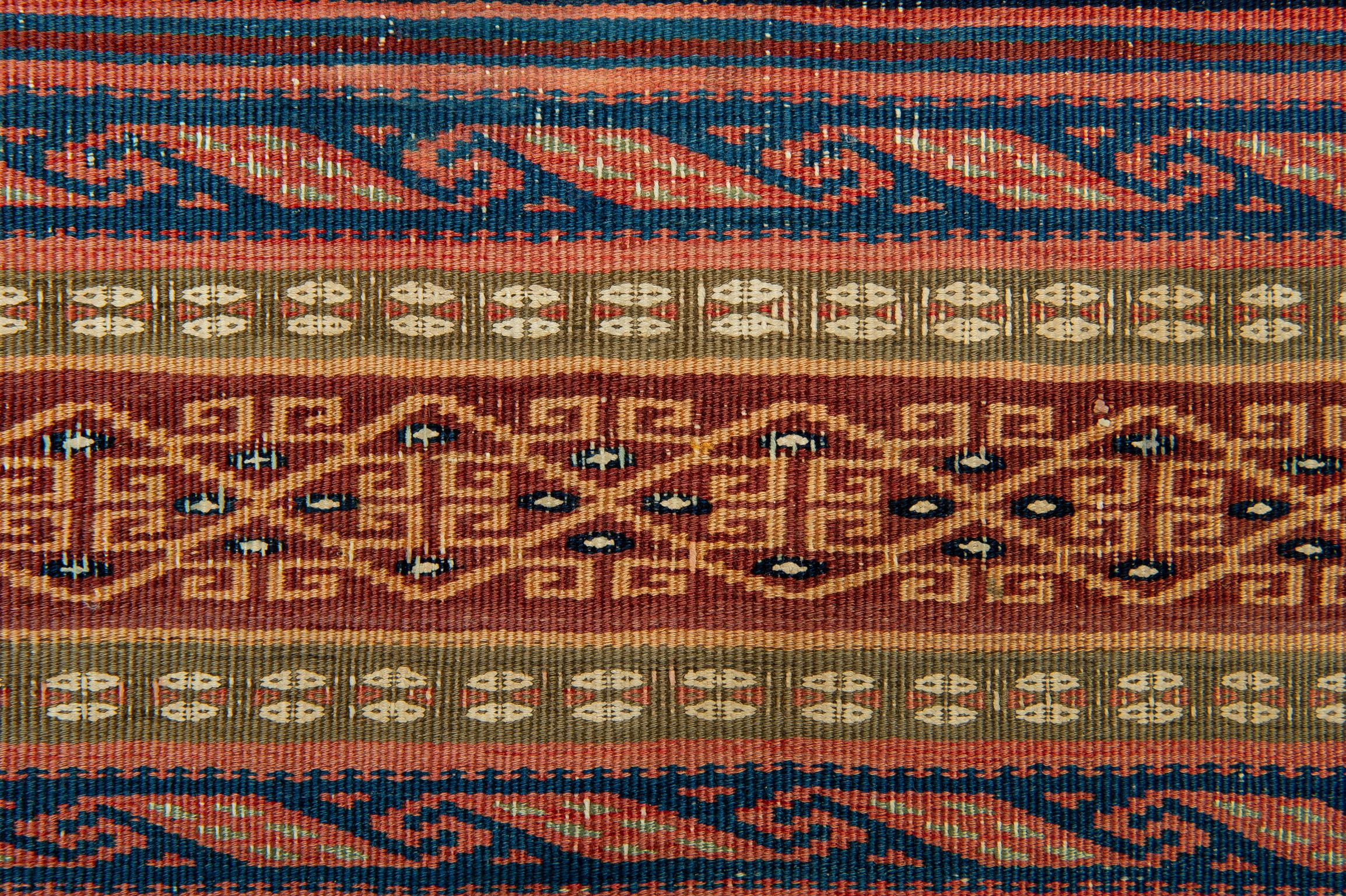 Hand-Woven Rare Old Armenian Kilim For Sale