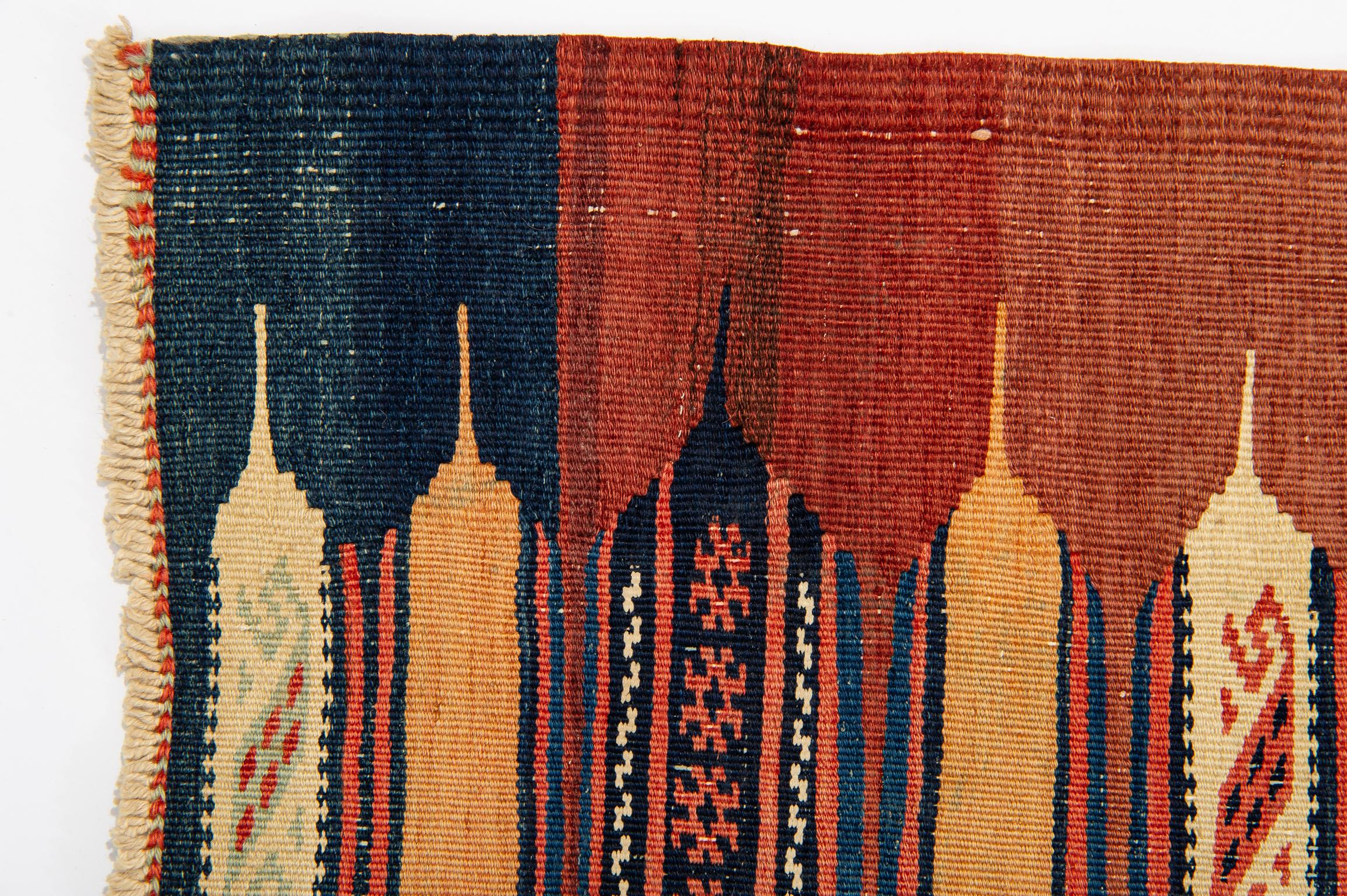Wool Rare Old Armenian Kilim For Sale