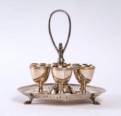 Rare Old Egg Display, Maison Christofle, 19th Century