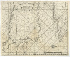 Rare Old English Sea Chart of Part of Indonesia with Java, Madura and Bali, 1711