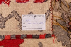 Rare Hand-Woven Turkoman Rug, Wool, Mid-20th Century, Turkmenistan