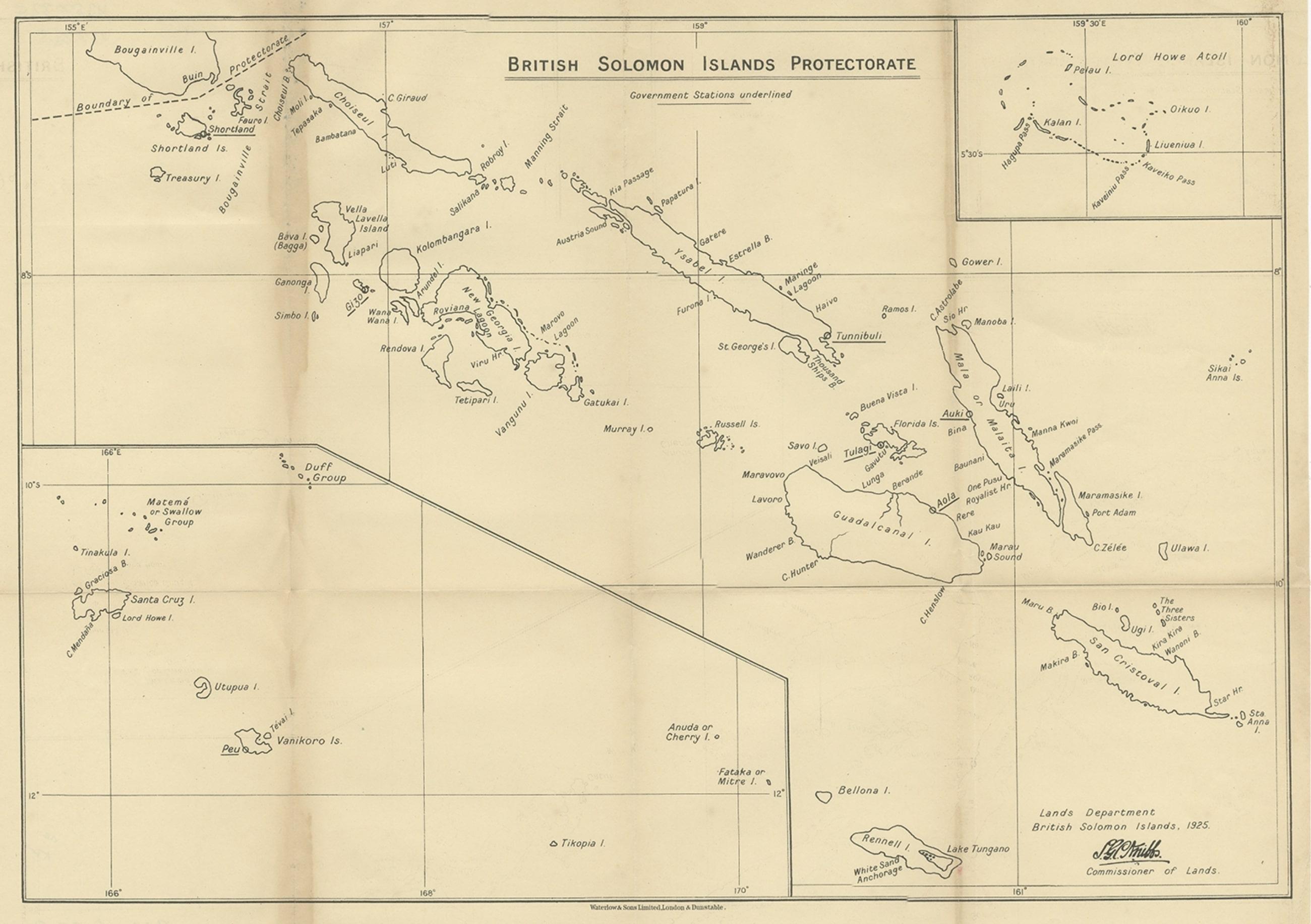 solomon islands on map