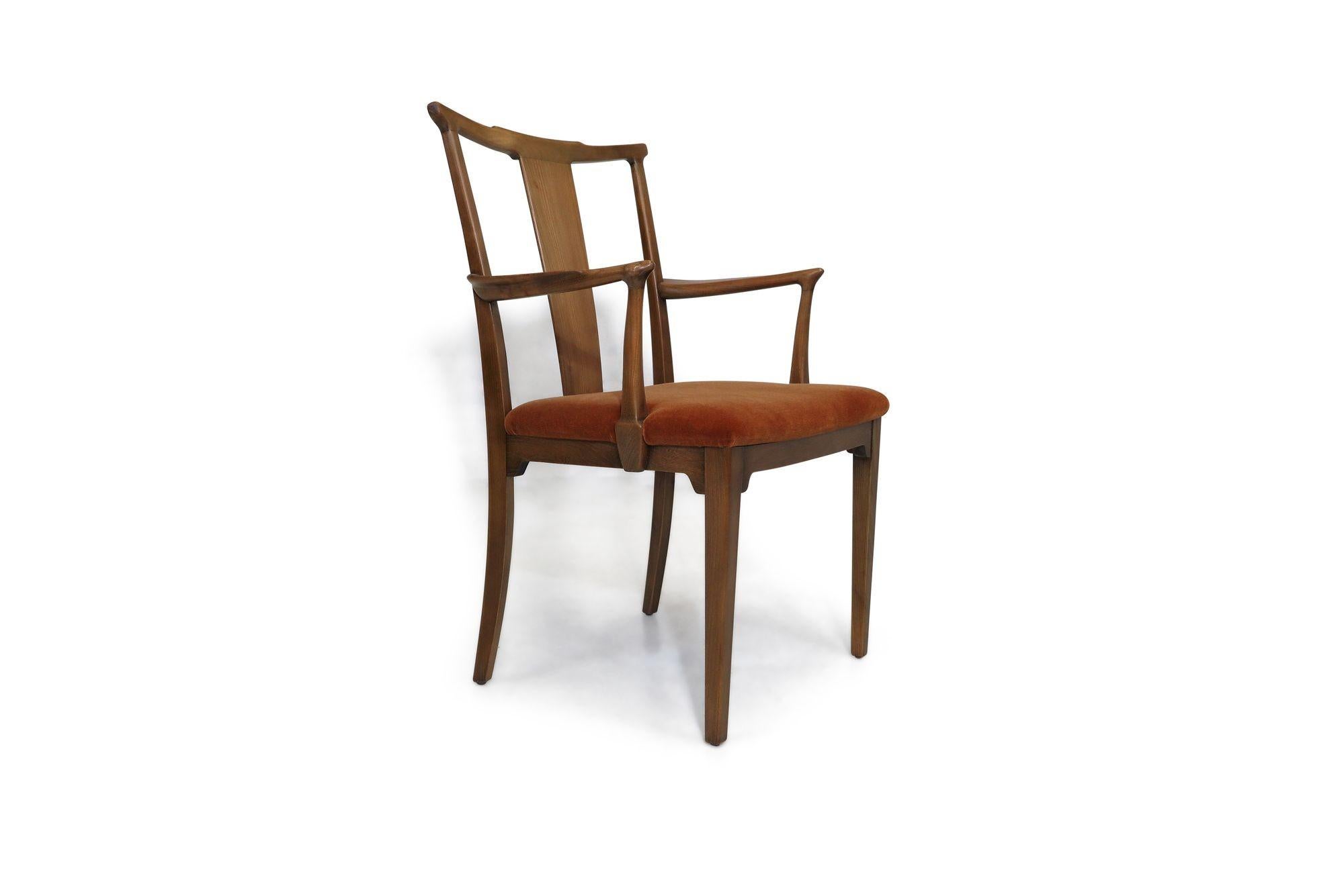 Rare Ole Wanscher Ash Dining Armchairs In Excellent Condition For Sale In Oakland, CA