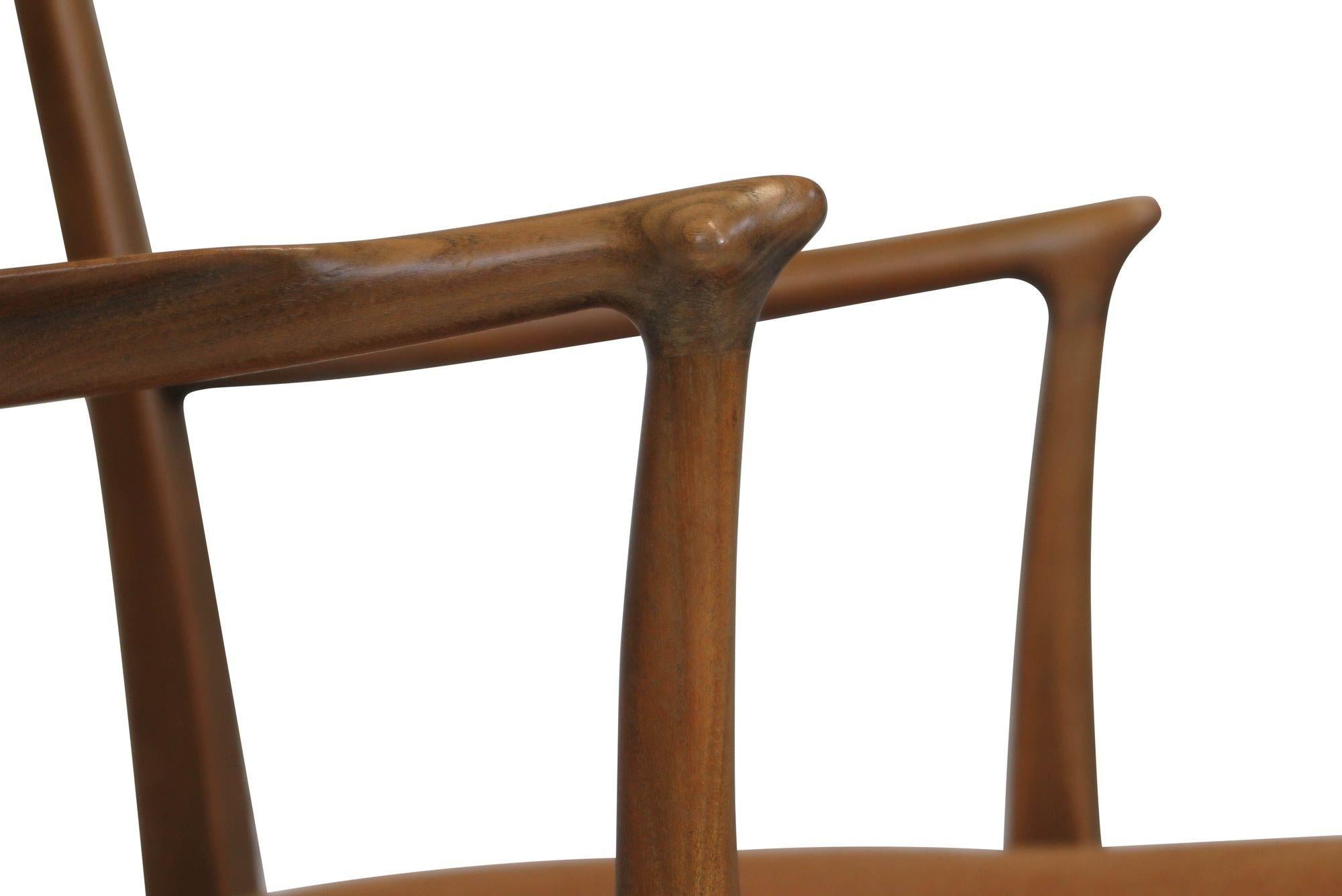 20th Century Rare Ole Wanscher Ash Dining Armchairs For Sale