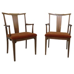 Rare Ole Wanscher Ash Dining Armchairs