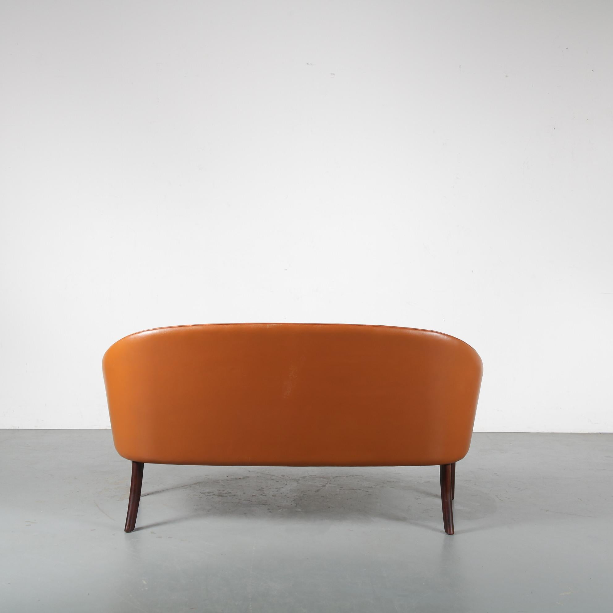 Rare Ole Wanscher Sofa for J. Jeppesen, Denmark, 1950 For Sale 8