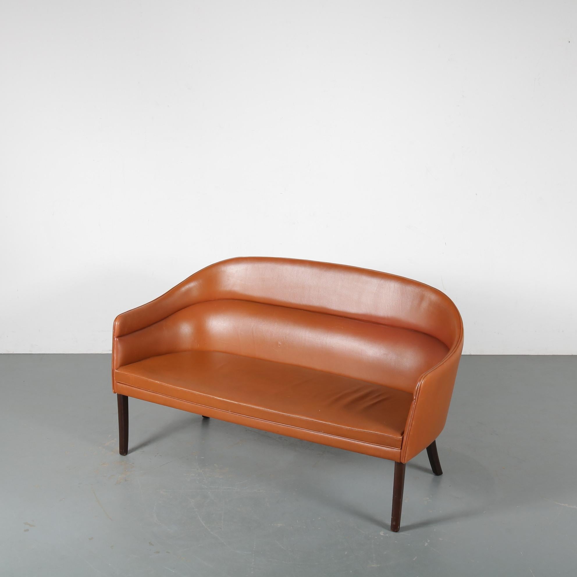 Danish Rare Ole Wanscher Sofa for J. Jeppesen, Denmark, 1950 For Sale