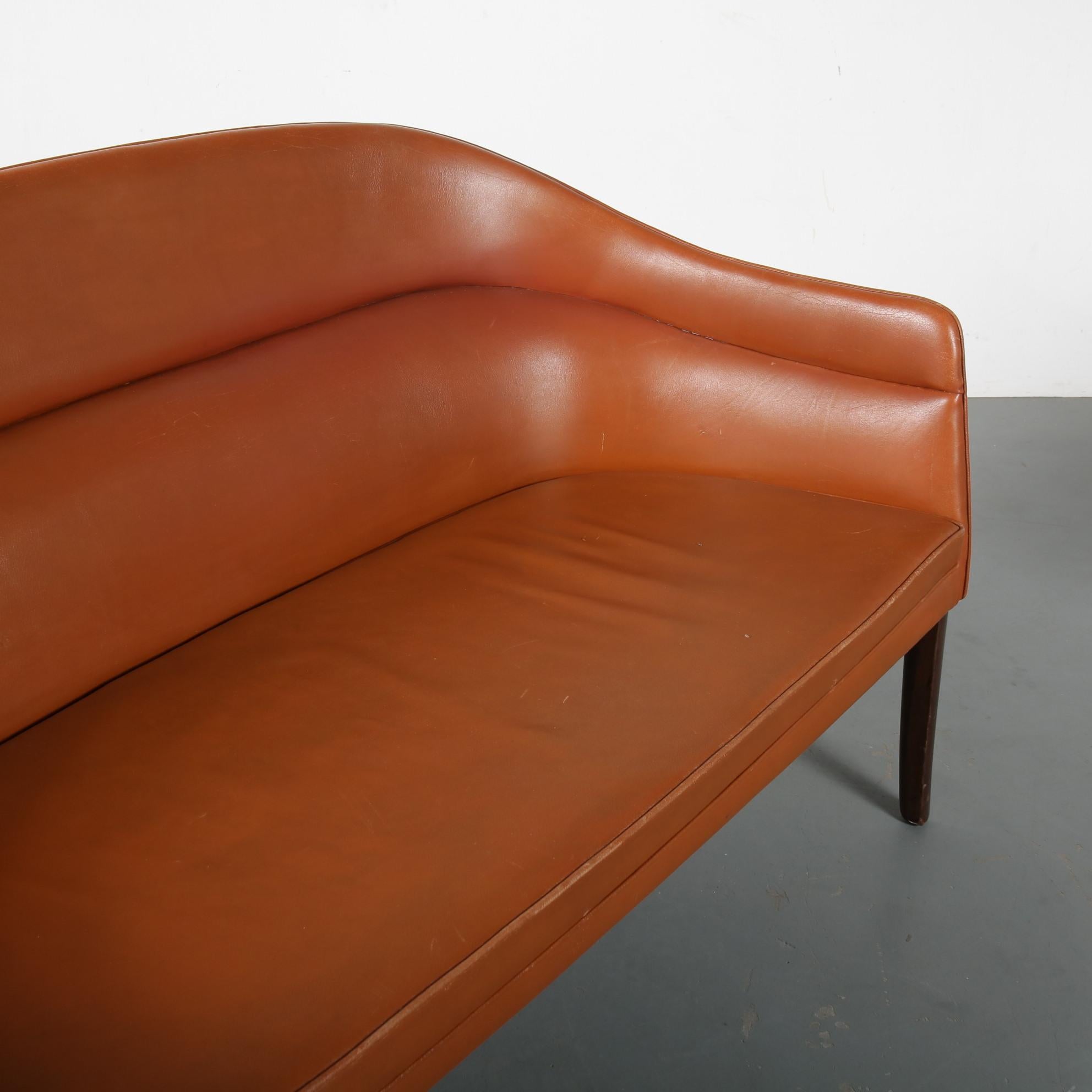 Rare Ole Wanscher Sofa for J. Jeppesen, Denmark, 1950 For Sale 2