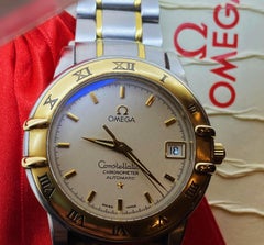 Rare Omega Constellation Chronometer Gold & Steel Automatic 36mm Mens Watch