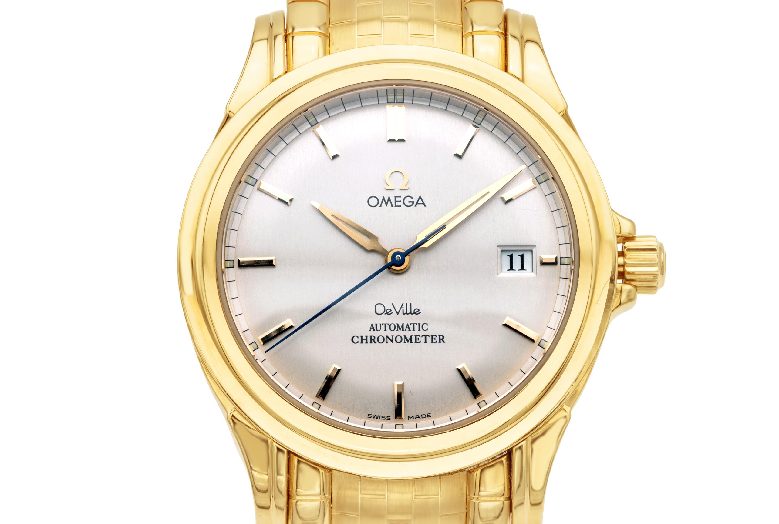omega de ville co-axial chronometer gold