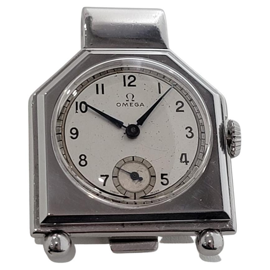 Rare Omega Pocket Money Clip Watch Manual Wind 1930s Vintage Collectable JM2 For Sale