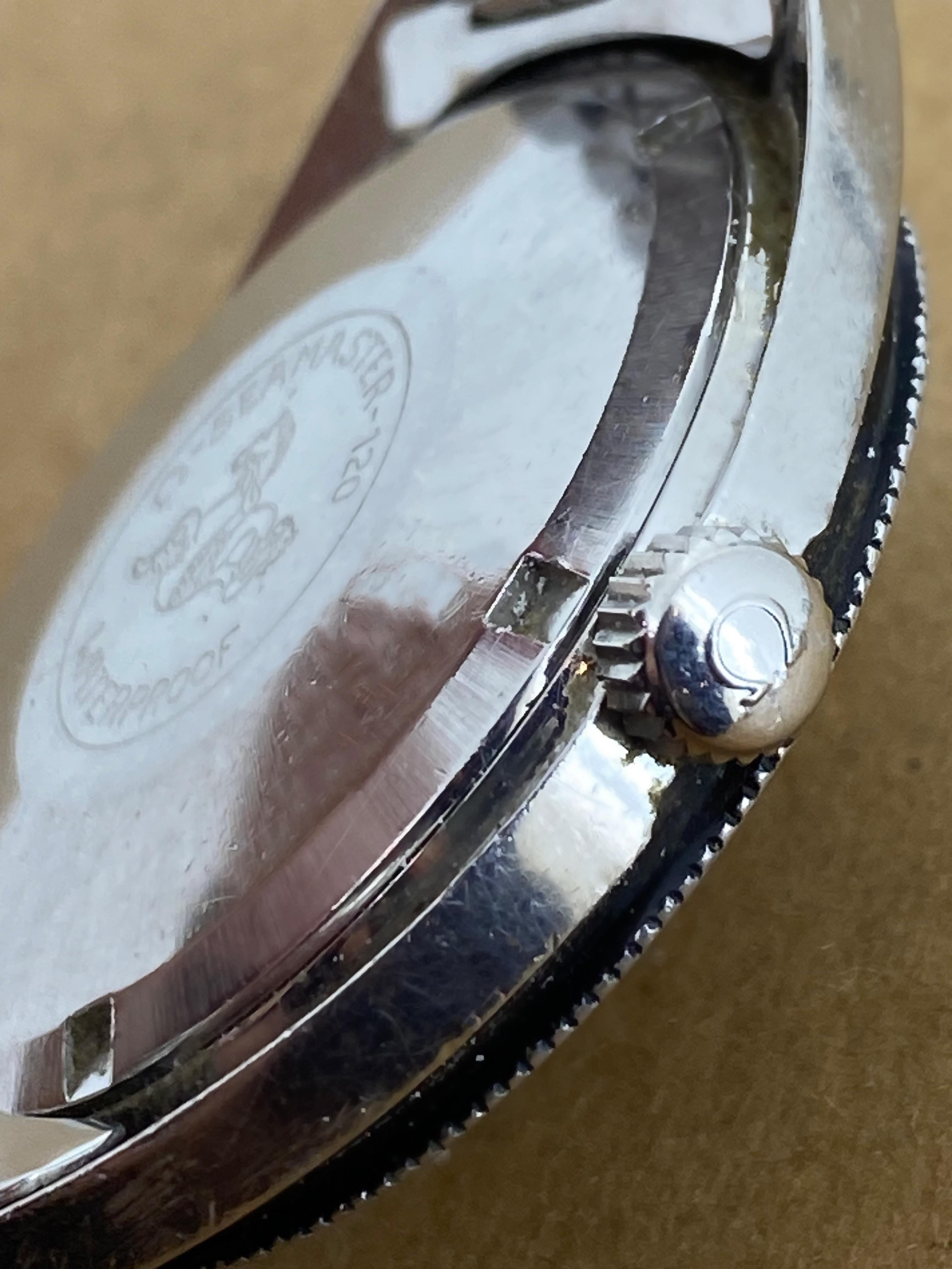 Raro reloj Omega Seamaster 120m ref 166.027 calibre 565 Vintage c1967 38mm para caballero en venta 7