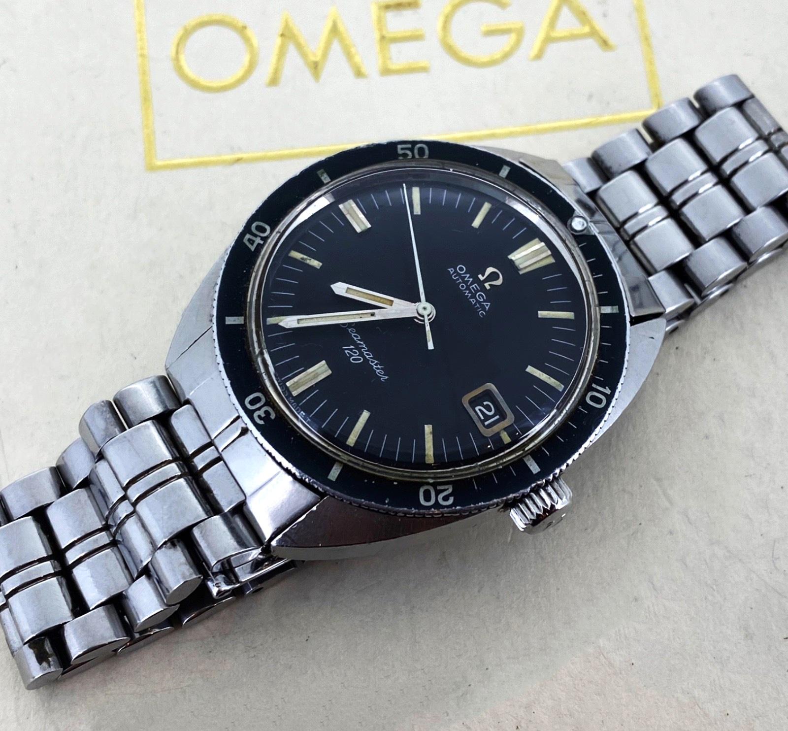 Así de fino y muy raro (sobre todo en un estado tan asombroso) 
Omega Seamaster 120m referencia 166.027 de 1967 es 
muy buscadas por los coleccionistas,
representa un punto dulce en el diseño y la mecánica vintage de Omega

Destaca realmente porque