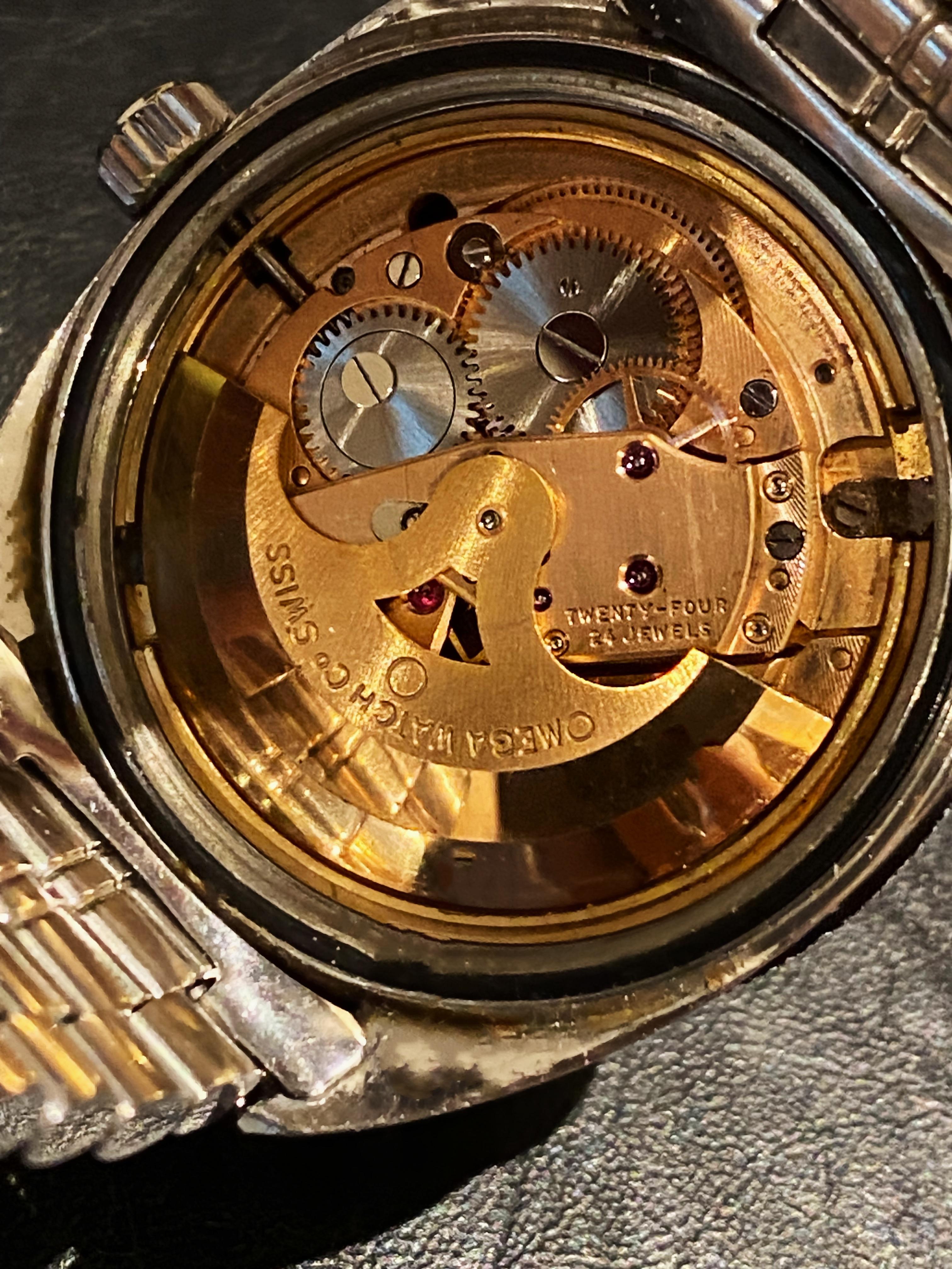 Raro reloj Omega Seamaster 120m ref 166.027 calibre 565 Vintage c1967 38mm para caballero en venta 3