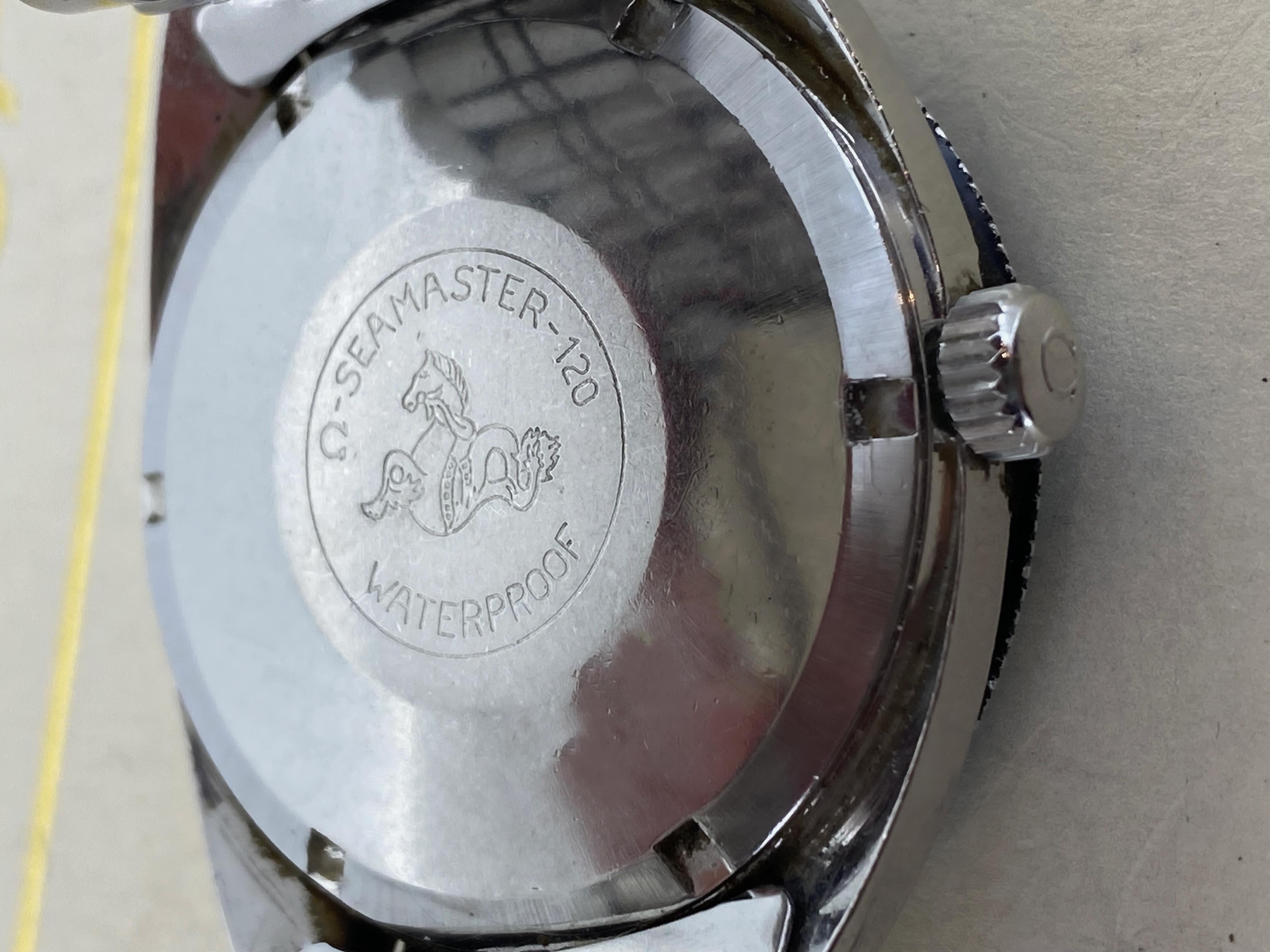 Raro reloj Omega Seamaster 120m ref 166.027 calibre 565 Vintage c1967 38mm para caballero en venta 5