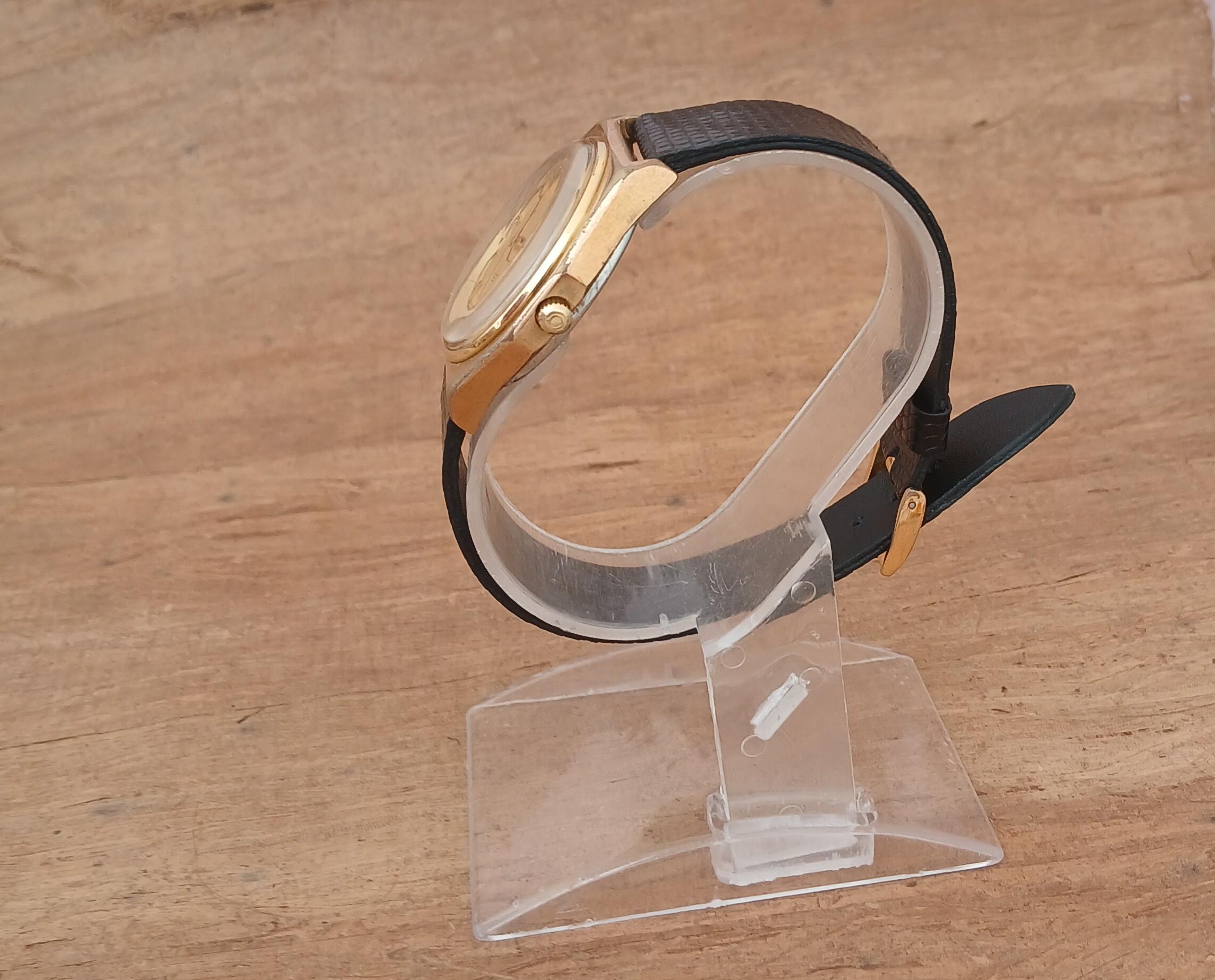 Seltene Omega Seamaster Automatik Ref 1660257 Achteck vergoldet Herrenuhr im Angebot 12