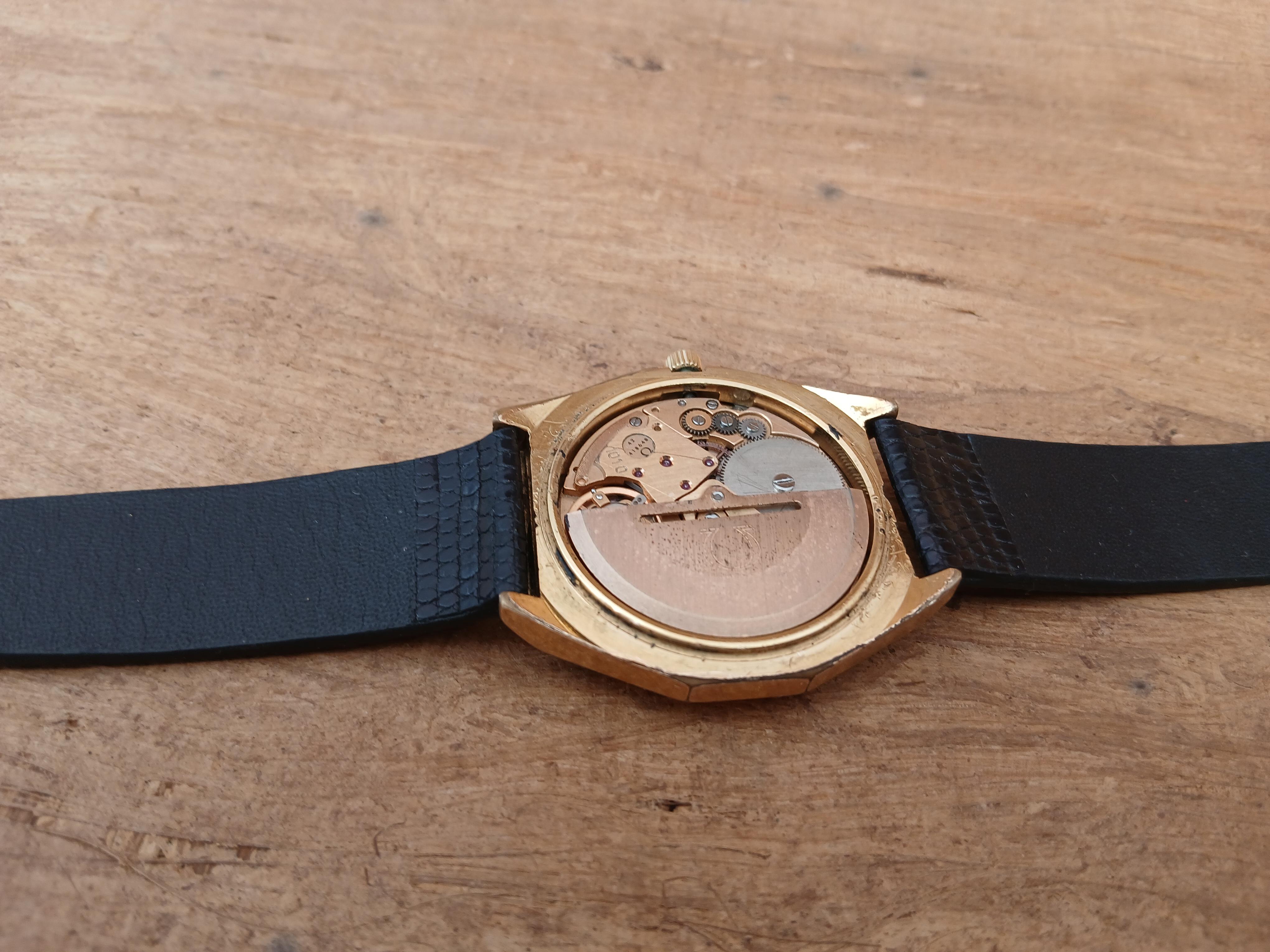 Seltene Omega Seamaster Automatik Ref 1660257 Achteck vergoldet Herrenuhr im Angebot 14