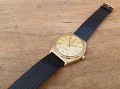 Rare Omega Seamaster Automatic Ref 1660257 Octagon Gold Plated Mens Watch